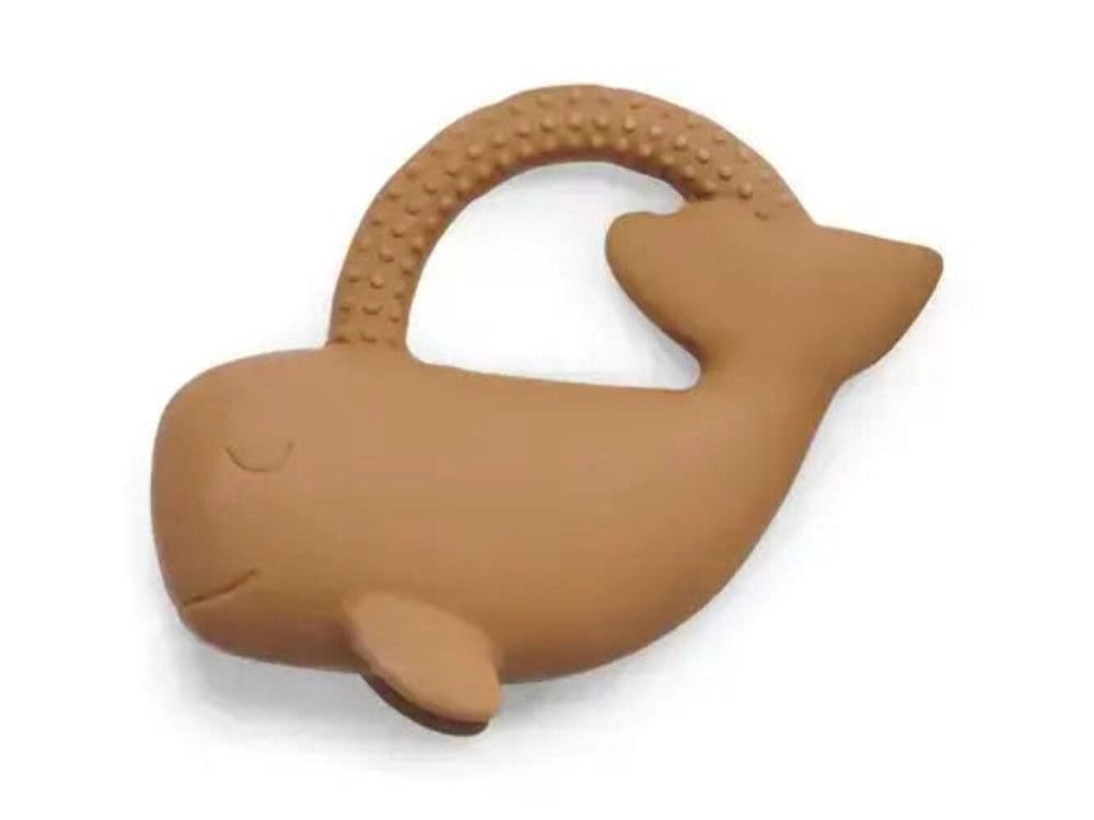 Jollein 101-001-67008 Inel de dentiție din cauciuc natural, ursuleț de pluș, biscuit