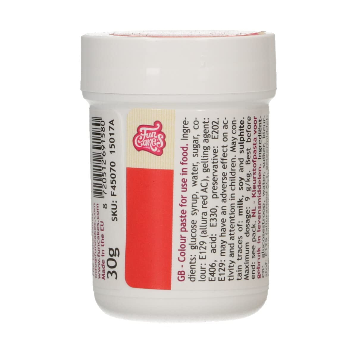 Colorant alimentar concentrat Funcakes Paste Color Royal Blue; pentru aluat, cremă, fondant, marțipan, aluat, pastă de modelat și pastă de flori. Halal și Kosher. 30 g