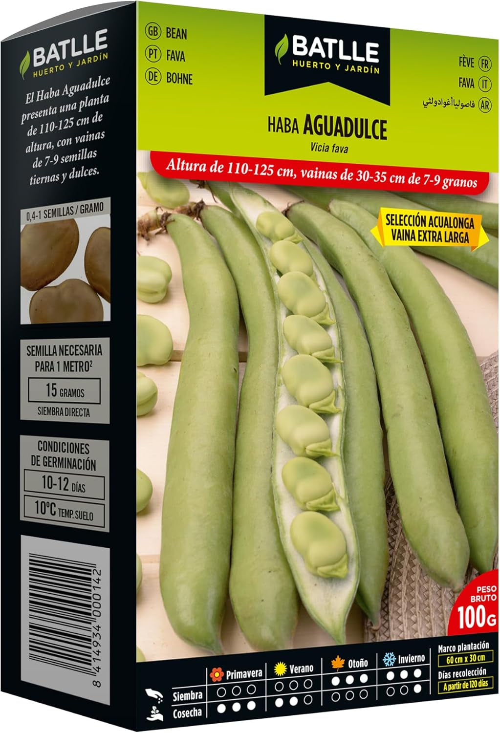 Samen Batlle – Haba Frühe Bohne Carmen, Lang 1 Kg