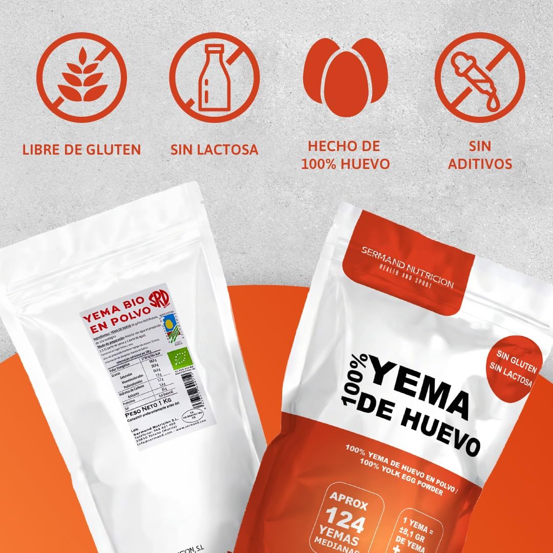 Serman Nutricion Bio Galben De Ou Pulbere - Fara Gluten Fara Lactoză