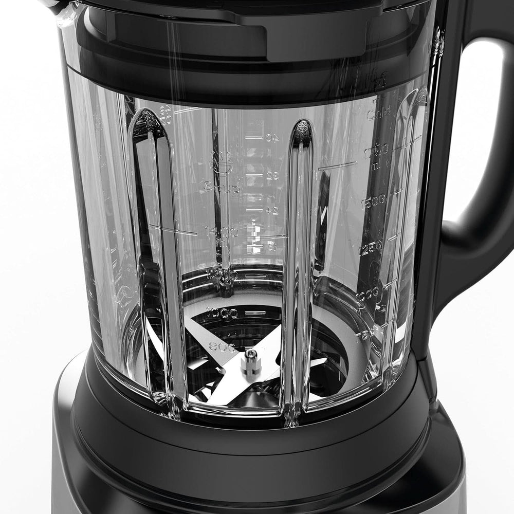 Tefal Perfectmix Cook Hochgeschwindigkeits-Standmixer, Mit Kochfunktion, 10 Auto-Programme, Heiße Und Kalte Rezepte, Abnehmbare Klingen, Inkl. Dampfkorb, Silber/Schwarz, BL83SD30 Bucatarie Naty Shop