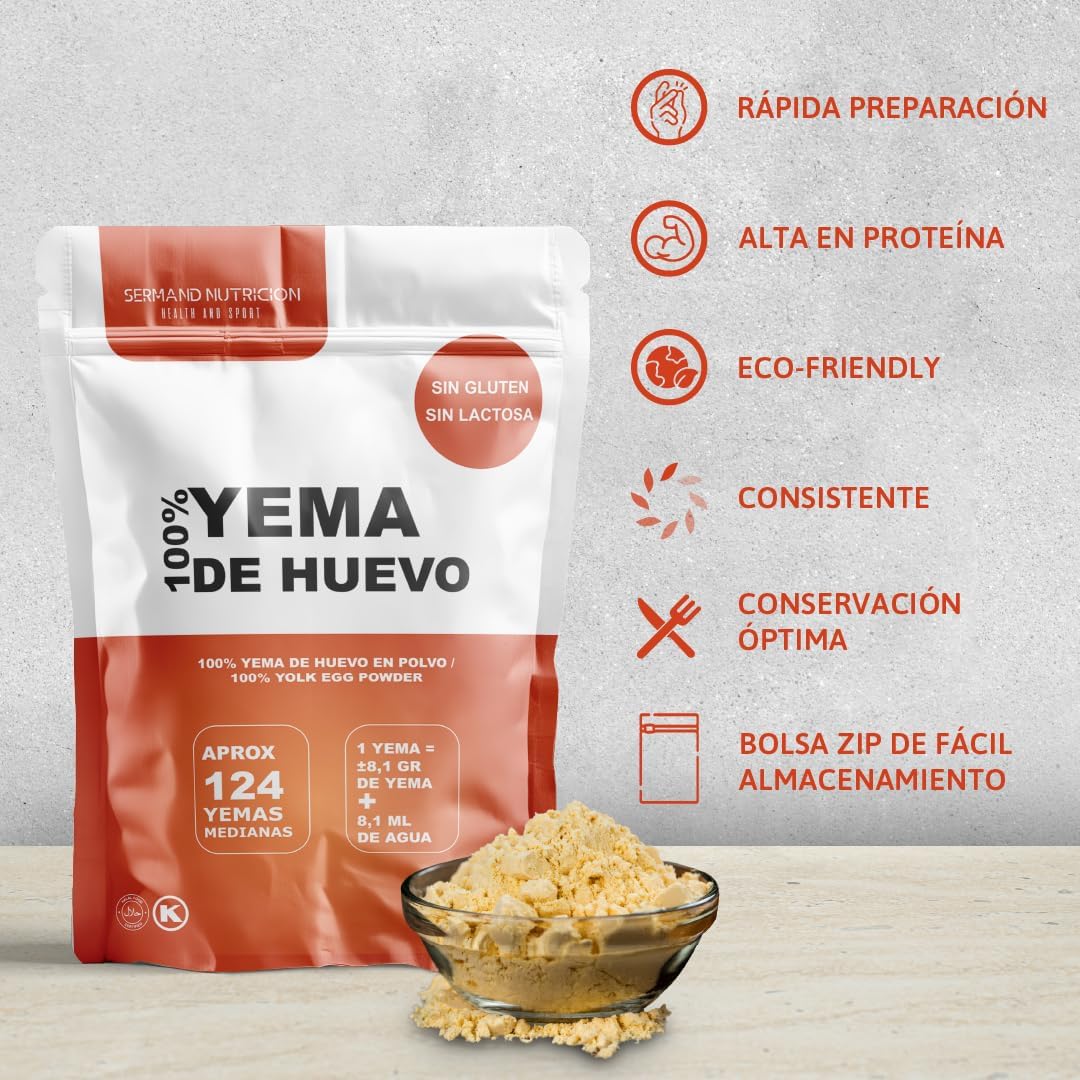 Serman Nutricion Bio Galben De Ou Pulbere - Fara Gluten Fara Lactoză