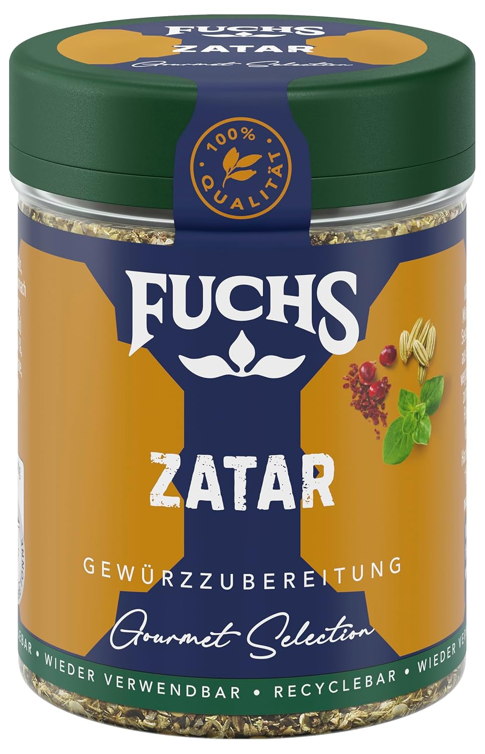 Fuchs Spices Gourmet Selection Middle East/Africa – Mix de condimente pentru couscous și bulgur, mix de condimente reîncărcabil, pentru asezonarea mâncărurilor cu bulgur, vegan, 55 g