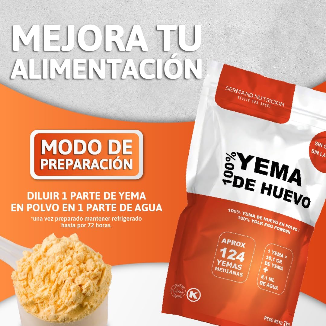 Serman Nutricion Bio Galben De Ou Pulbere - Fara Gluten Fara Lactoză
