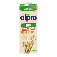 Alpro Bio Haferdrink ohne Zucker – 8 x 1 l