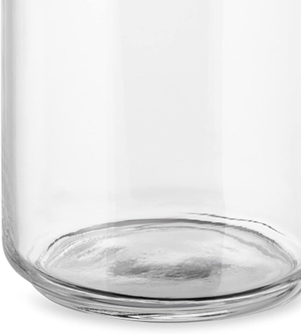 Borcan de bucătărie Alessi "Gianni" din sticlă cu capac sigilat, rășină termoplastică, negru, 27,5 x 13,5 x 28 cm Cutii depozitare alimente Naty Shop