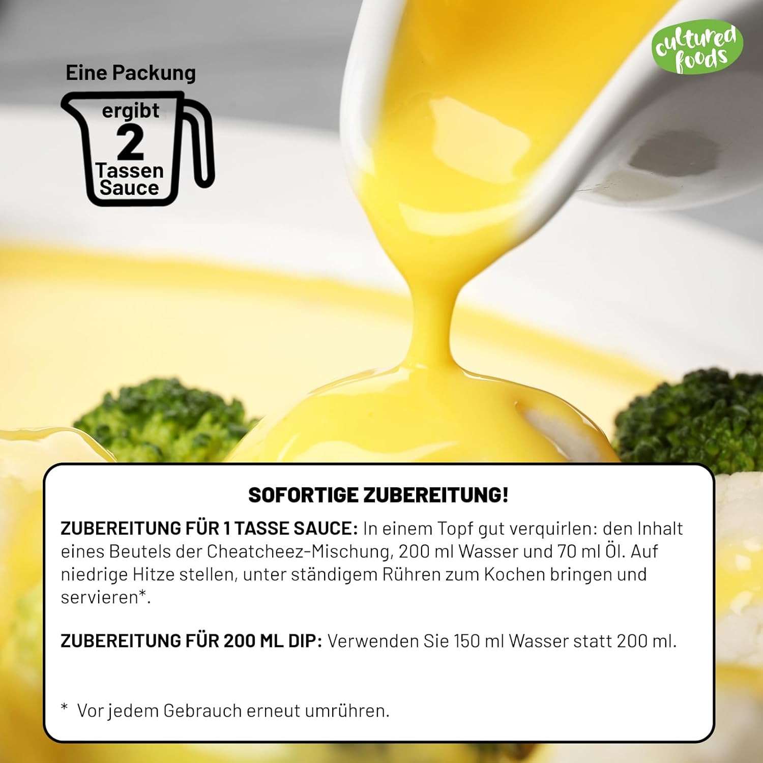Cultured Foods CHEATCHEEZ Veganer Gouda Sauce - Fără Lactoză și Gluten