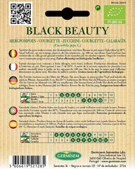 Zucchini BLACK BEAUTY, ECBIO4018
