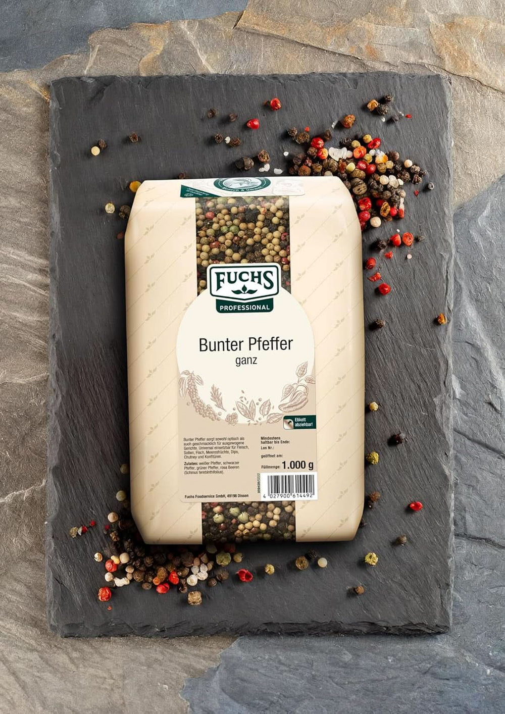 Fuchs piper întreg colorat, 1 Kg Condimente Naty Shop
