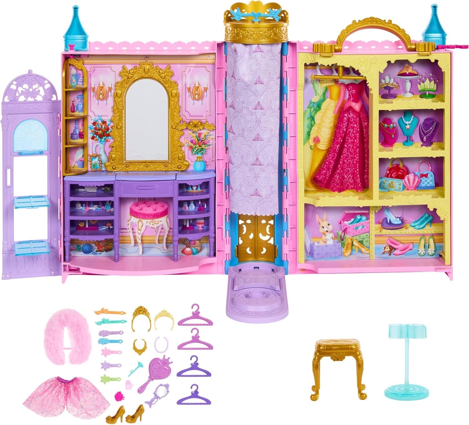 Mattel Disney Prinzessin Cinderella Geburtstag Sammelfigur Modepuppe, inspiriert vom Disney-Film, Geschenke für besondere Anlässe für Kinder und Sammler, JCR78, [Mehrfarbig]