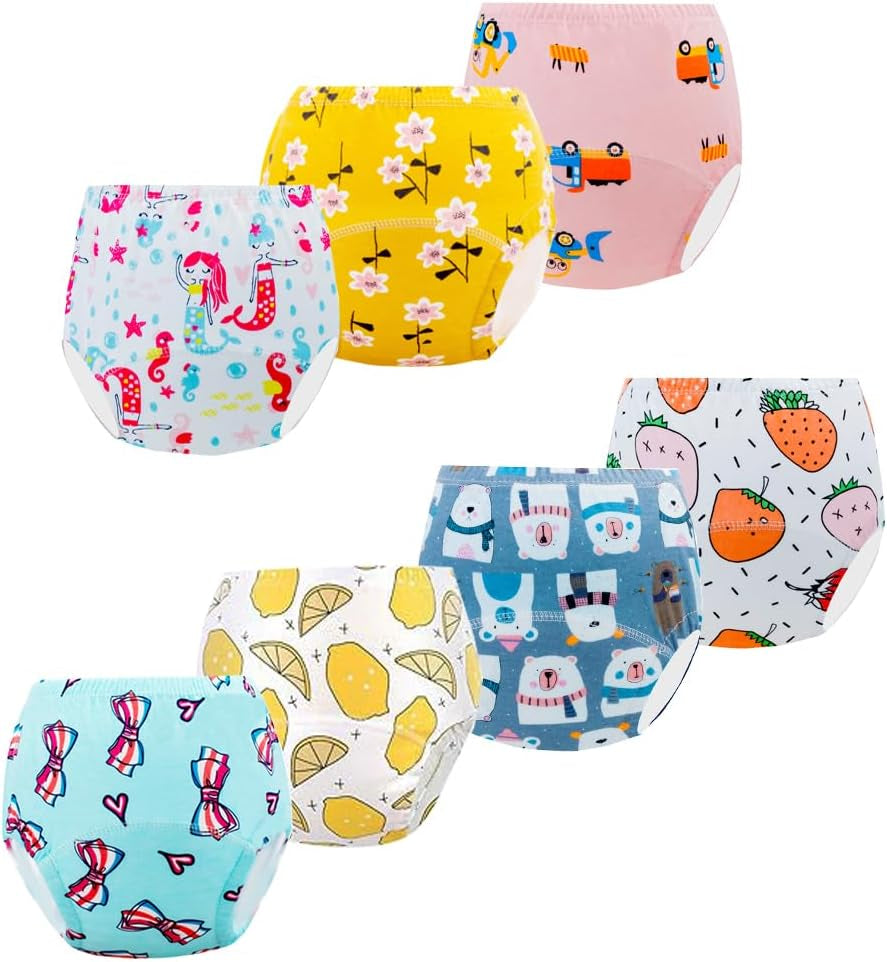 Pantaloni de antrenament la olită, pantalonii noștri de antrenament pentru copii (2-3 ani, 7 bucăți, culoare: multicolor, mărimea S)