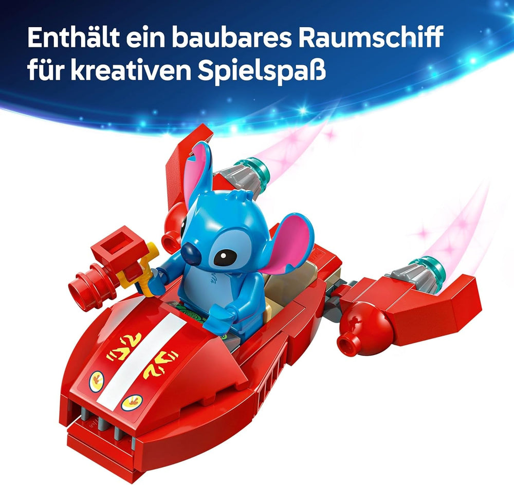 LEGO | Das Strandhaus aus „Lilo und Stitch“ - Spielzeug mit 6 Zimmern, Dachterrasse, Raumschiff und 5 Minifiguren - Geburtstagsgeschenk für Mädchen, Jungen & Fans ab 9 Jahren - 43268