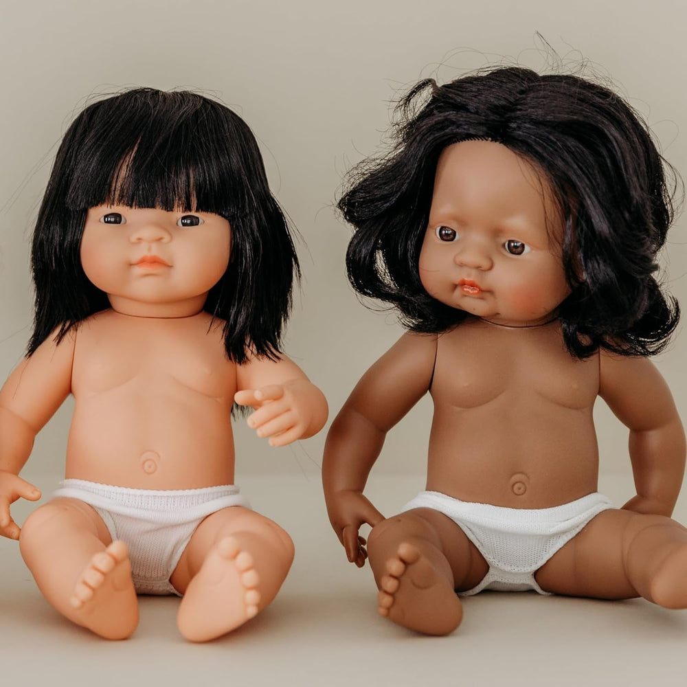 Miniland Babypuppe südamerikanisches Mädchen 38cm-31058, Zufällig