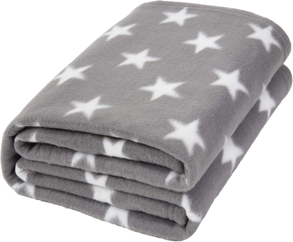 DREAMSCENE pătură confortabilă pătură pufoasă pătură fleece - living pătură cald iarna moale, canapea pătură, pătură canapea, pătură cuddly copii, living & pături cuddly 120X150Cm, canapea arunca pătură gri stele Paturi si Cuverturi Besuche den DREAMSCENE-Store Gri-argintiu 120 X 150 Cm