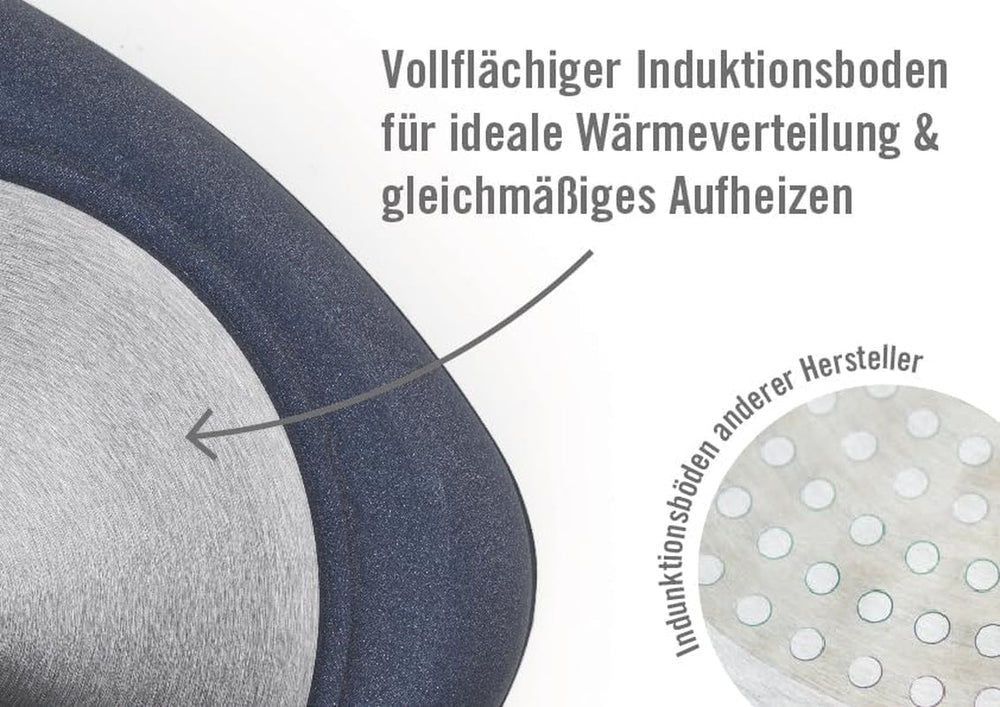 Woll Nowo Titanium Guss-Kasserolle Viereckig - Induktiv -, 28 X 28 Cm, 10 Cm Hoch, 6.0 Liter, Mit 2 Seitengriffen - Geeignet Für Alle Herdarten, Aluminium, Backofenfest, Schwarz Matrite si tavi pentru copt Naty Shop