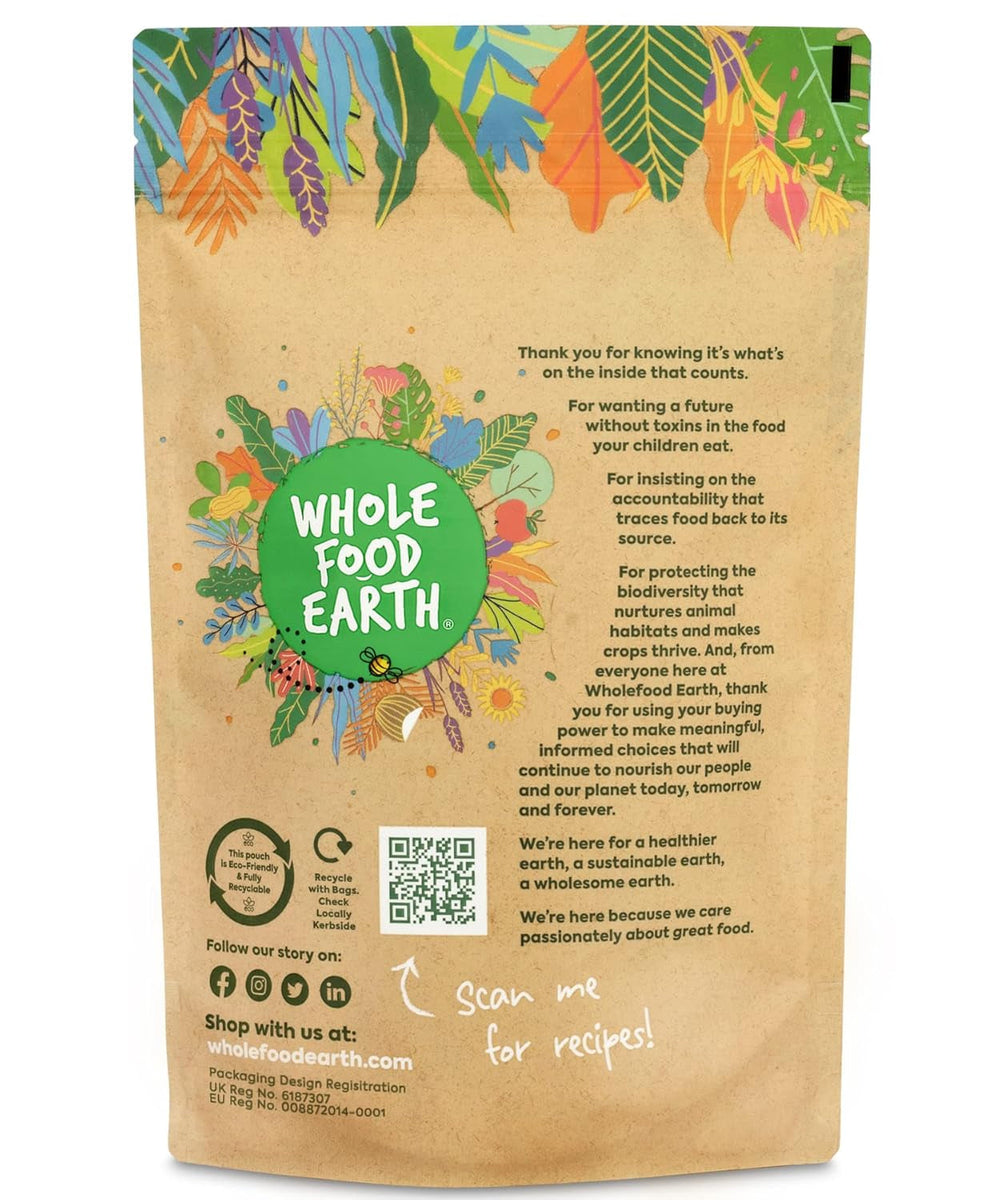 Năut organic Wholefood Earth 3 kg | Fără OMG | Vegan | Bogat în fibre | Bogat în proteine | Certificat organic