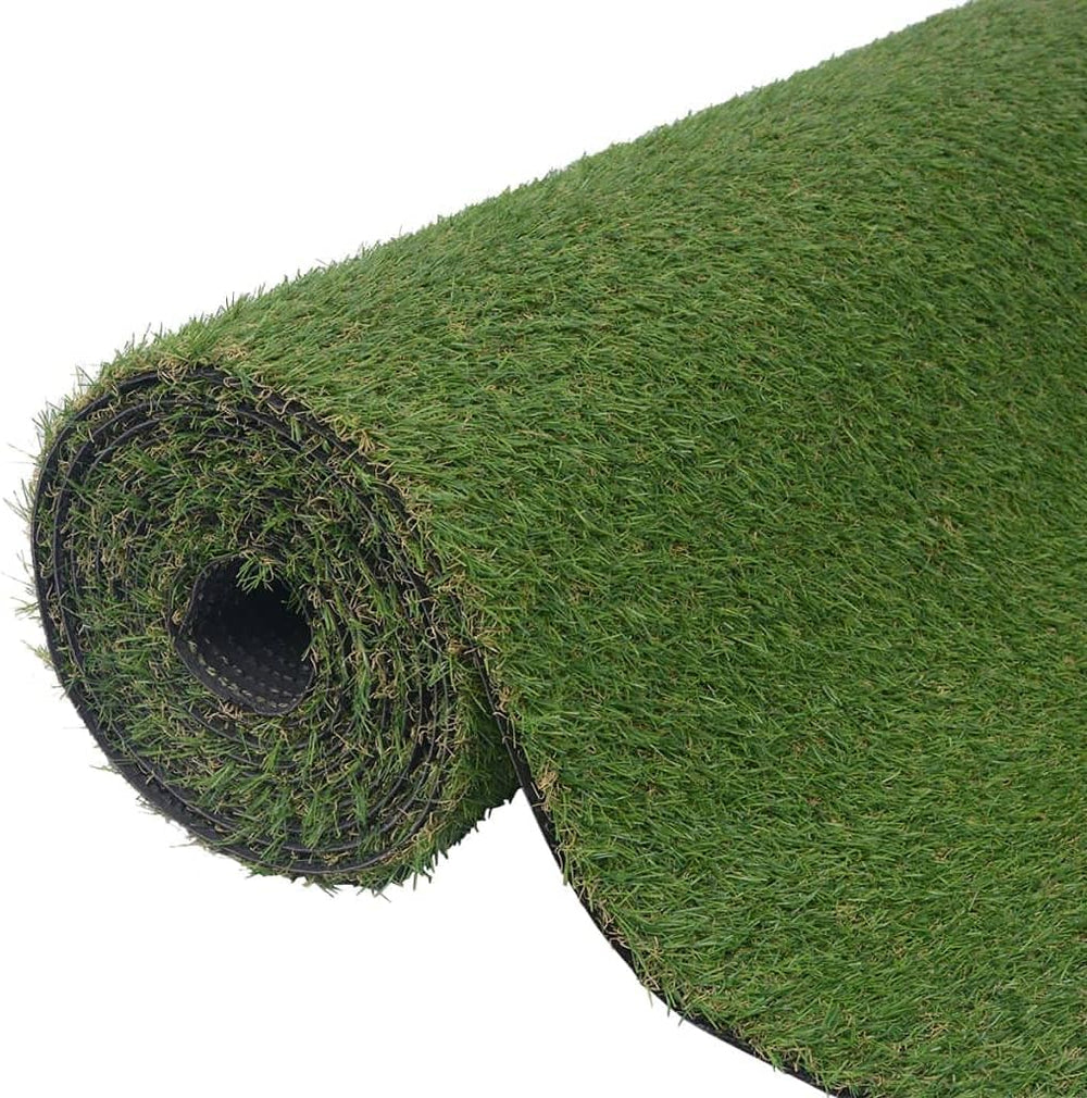 Vidaxl Kunstrasen Uv-Beständig Rasenteppich Grasteppich Teppich Fertigrasen Kunstrasenteppich Poolunterlage Balkon Garten Terrasse 7/9Mm 1X8M Grün