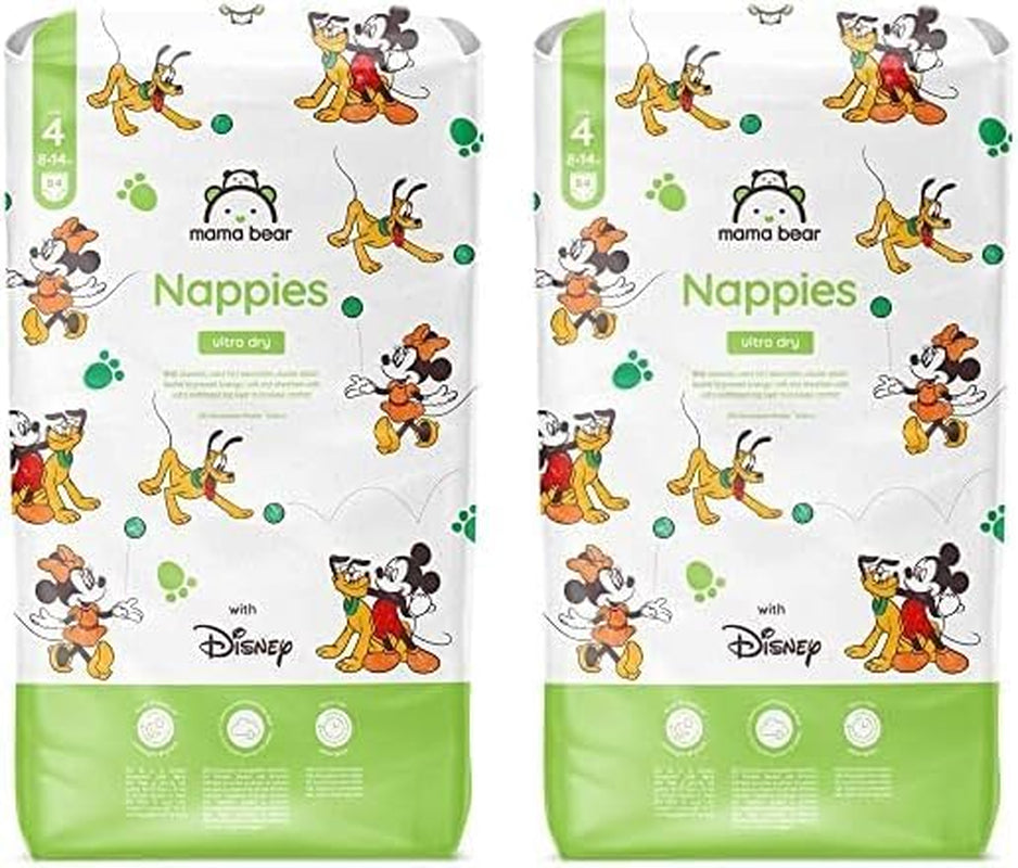 Marcă Amazon: Scutece Mama Bear Disney Ultra Dry, mărimea 3 (4-9 kg) - Cutie lunară, alb, 172 bucăți (2 pachete a câte 86)