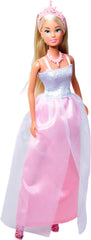Simba Steffi Love Princess Fashion – Prinzessinnenpuppe mit 7 Kleidern & 16 Zubehörteilen, Modepuppe mit Schloss-Style zum Umkleiden & Stylen, 29 cm groß, ab 3 Jahren