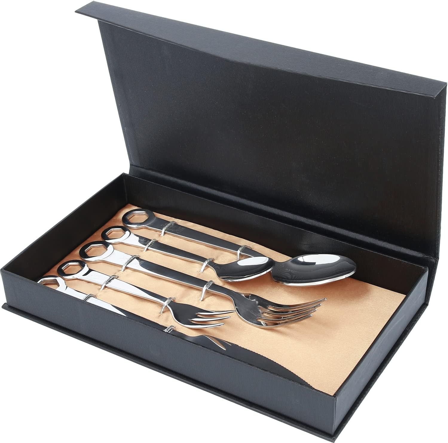 Set tacâmuri 5 piese, oțel inoxidabil Bucatarie Naty Shop