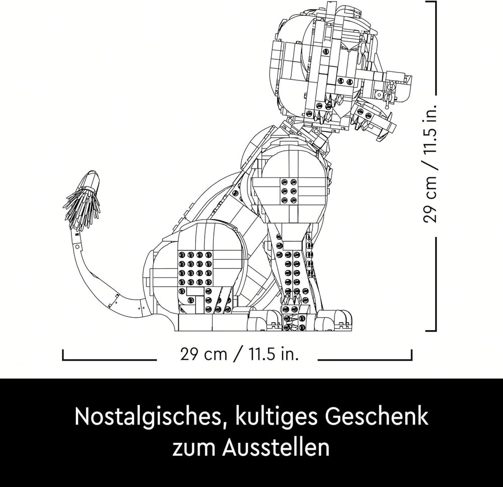 LEGO ǀ Disney Simba, der Junge König der Löwen, Bauspielzeug zum Sammeln mit kreativer Tierfigur, entspannende Aktivität für Erwachsene, Geschenkidee für Filmfans 43247