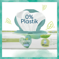 Set Harmonie Aqua Baby cu scutece mărimea 1 (2-5 kg, 180 bucăți), mărimea 2 (4-8 kg, 240 bucăți), cutie de jumătate de lună și șervețele umede Aqua Baby, 720 șervețele (15 x 48), kit de început pentru bebeluși