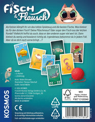 Kosmos 741846 Joc de cărți Fish & Fluff, un joc distractiv de licitare pentru întreaga familie, joc de societate pentru 2-6 jucători cu vârsta de 8 ani și peste, joc de petrecere