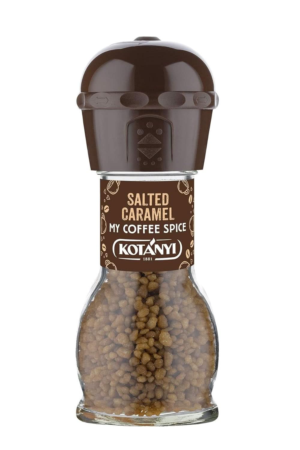 Topping pentru cafea Kotanyi Cacao Kiss | Ciocolată minunată cu bucăți fine de ciocolată, pachet de 4 (4 X 63 grame) Naty Shop Caramel Sarat 4 x 65 grame
