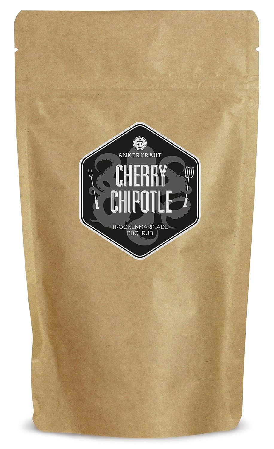 Ankerkraut Cherry Chipotle BBQ Rub, Rub Gewürzmischung für Rind, Schwein, Chicken Wings und Pulled Pork, 220g im Streuer