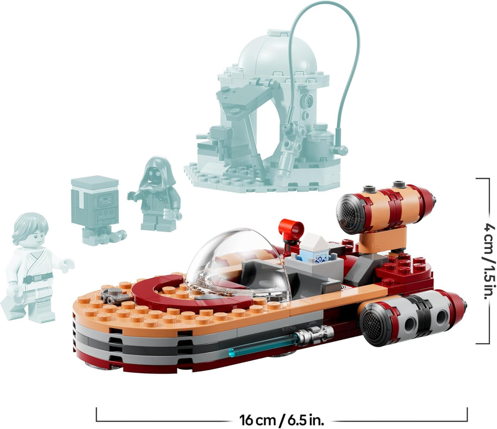 LEGO Star Wars 75420 SMART Play: Lukes Landspeeder - Kompatibles Interaktives Spielzeug inkl. SMART Tag und Luke Skywalker Minifigur - Geschenkidee für Jungen, Mädchen & Erwachsene Fans ab 6 Jahren
