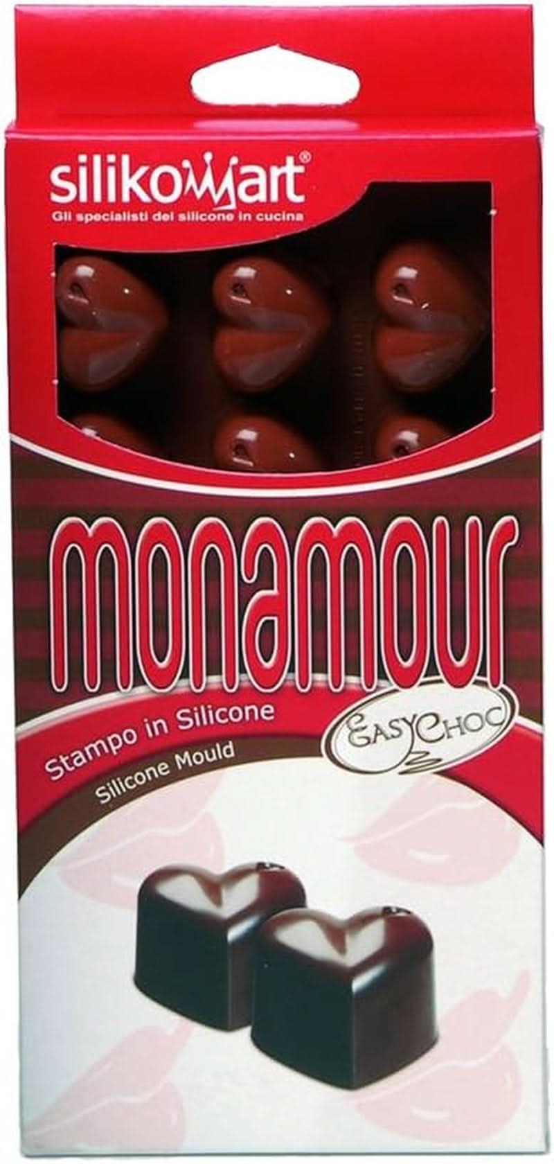 Silikomart 194690, Praline din Ciocolata, Inima, 15 modele Bucatarie Naty Shop