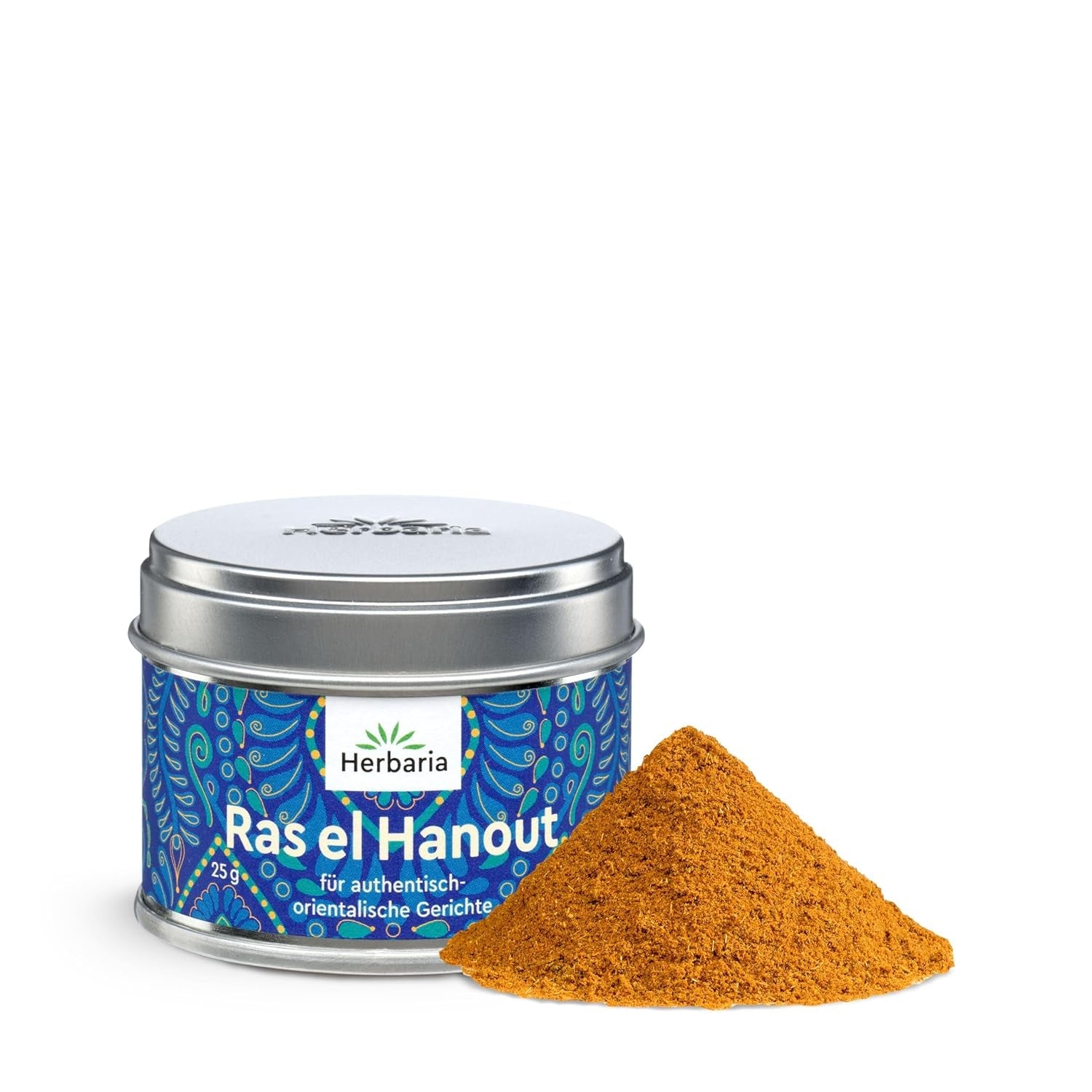 Herbaria Za'atar bio 25g S-Dose – Zatar Gewürz, Zaatar Gewürz - orientalische Bio-Gewürzmischung für Gerichte der Levante Küche - mit erlesenen Zutaten - in nachhaltiger Aromaschutz-Dose