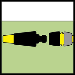Cuplaj furtun Kärcher 2.645-194.0 (Universal Plus, cu Aqua Stop) negru, mic
