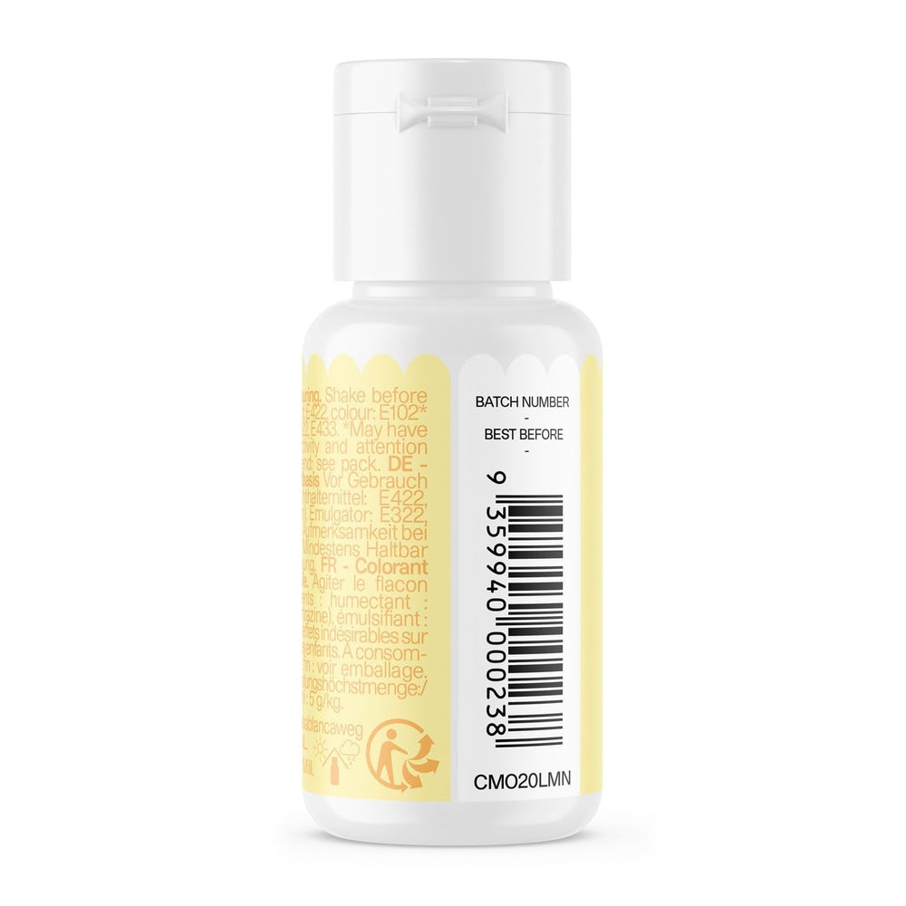 Colorant alimentar pe bază de ulei de lămâie Colour Mill - Colorant alimentar pentru ciocolată, fondant, brioșe, prăjituri, copt, macaroane - Colorant alimentar pentru decorarea torturilor - 100 ml