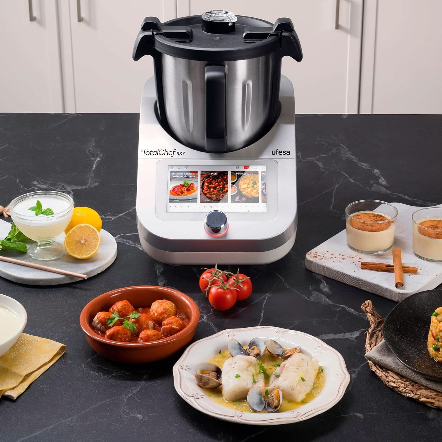 Ufesa Totalchef RK7, robot de bucătărie multifuncțional cu funcție de gătit, WLAN, 30 functii Naty Shop