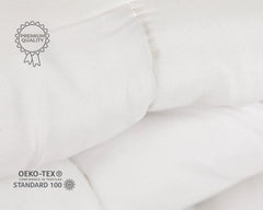 Plapuma TRAMAS+ 200 Gr/M² pentru paturi din fibre goale siliconizate - 150X220 Cm - Certificată Oeko Tex - Albă, moale, caldă, minimalistă - Pat 90 Cm Plapumi si pilote Naty Shop