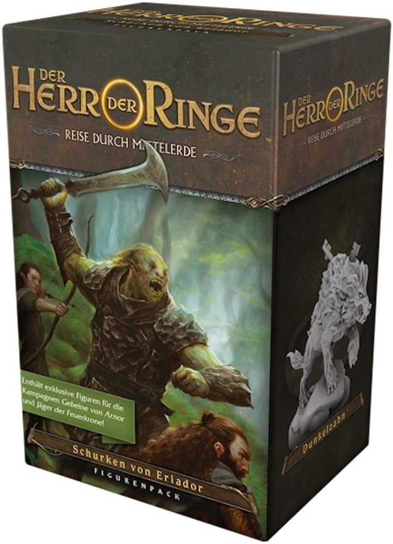 Fantasy Flight Games, Stăpânul Inelelor: Călătorii în Pământul de Mijloc, Set de bază, Joc pentru experți, Dungeon Crawler, 1-5 jucători, Vârste 14+, 60+ minute, Germană, Multicolor.