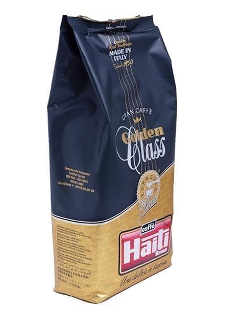 Boabe de cafea Caffè Haiti Roma Gran Caffè Golden Class în pachete de 1 kg. Prăjire artizanală italiană și amestec de calitate.