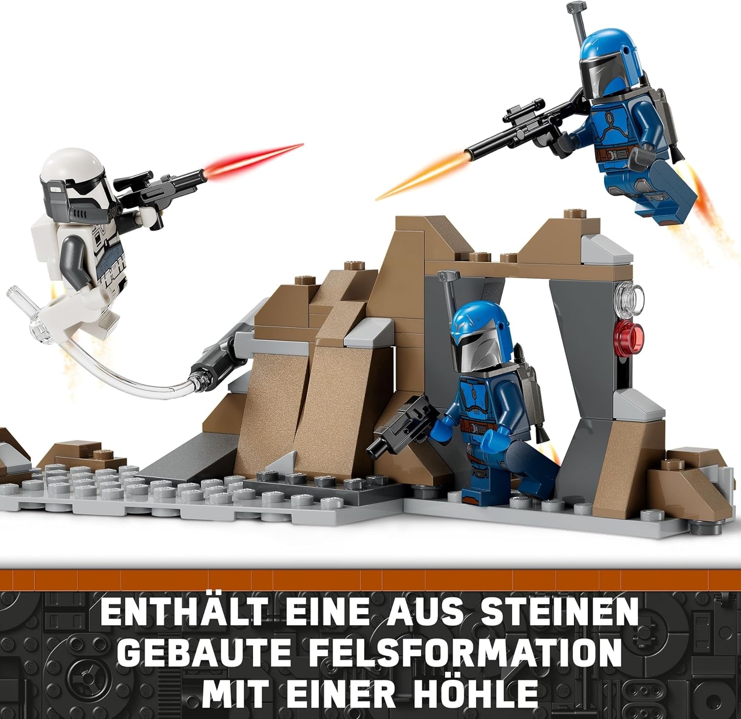 LEGO Star Wars: The Mandalorian Hinterhalt auf Mandalore Battle Pack, Abenteuer-Bauspielzeug für Kinder, Action-Spielset zum Sammeln, Geschenkidee für Jungen und Mädchen 75373