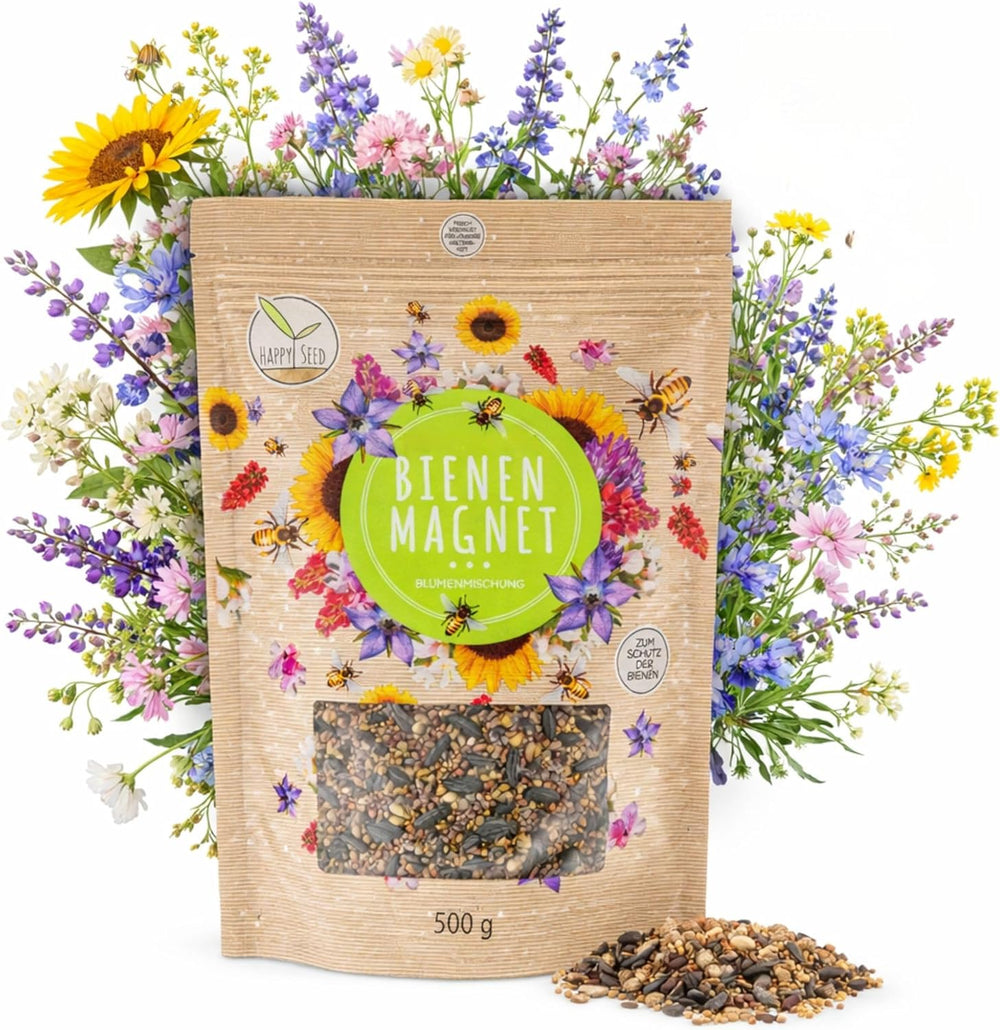 100 g de semințe de flori sălbatice pentru o pășune colorată pentru albine - Amestec vibrant și bogat în nectar de semințe de flori sălbatice pentru albine și fluturi (include eBook GRATUIT)