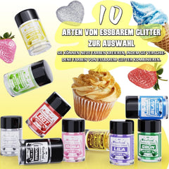 Kicofood, glitter comestibil, 5 grame, diverse culori Glitter Naty Shop