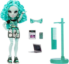Rainbow High Shadow High Serie 3 - Berrie Skies - Grüne Modepuppe - Modisches Outfit und mehr als 10 Bunte Spielaccessoires - Ideal für Kinder von 4-12 Jahren und Sammler
