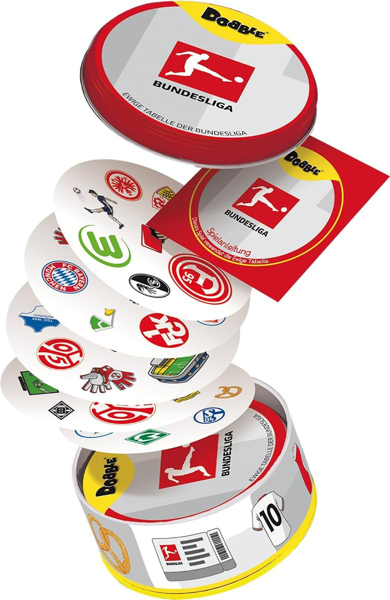 Dobble Bundesliga, joc de familie, joc de cărți, 2-8 jucători, vârste 6+, 15 minute, germană