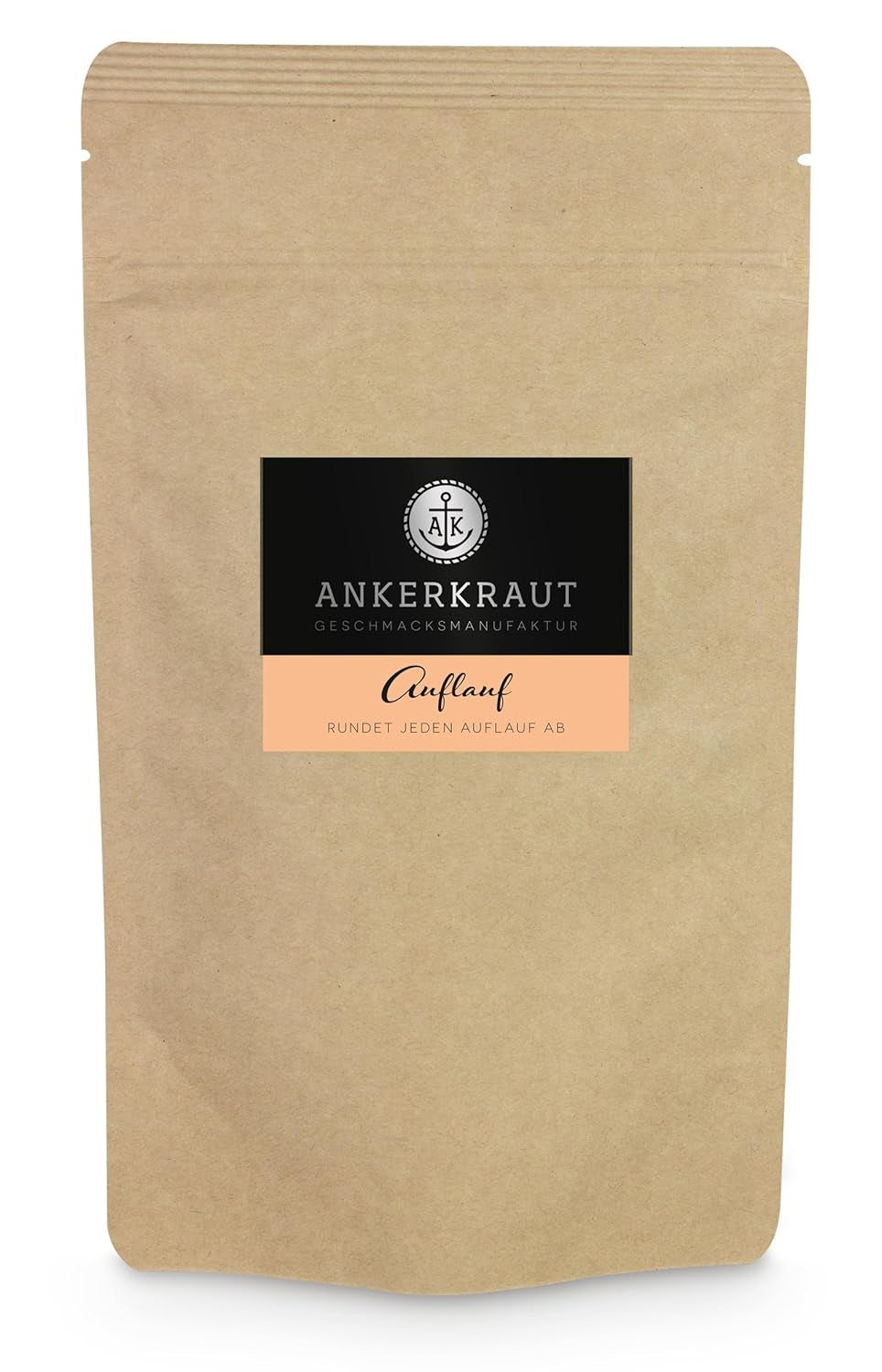 Ankerkraut Auflauf, für Gemüse-, Kartoffel- und Nudelauflauf, Gewürzsalz mit Pfeffer, Petersilie, Knoblauch, Karotte, 90 g im Korkenglas