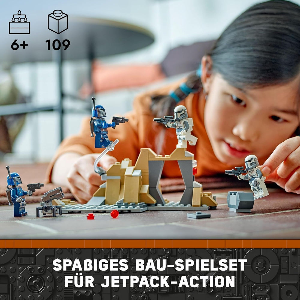 LEGO Star Wars: The Mandalorian Hinterhalt auf Mandalore Battle Pack, Abenteuer-Bauspielzeug für Kinder, Action-Spielset zum Sammeln, Geschenkidee für Jungen und Mädchen 75373