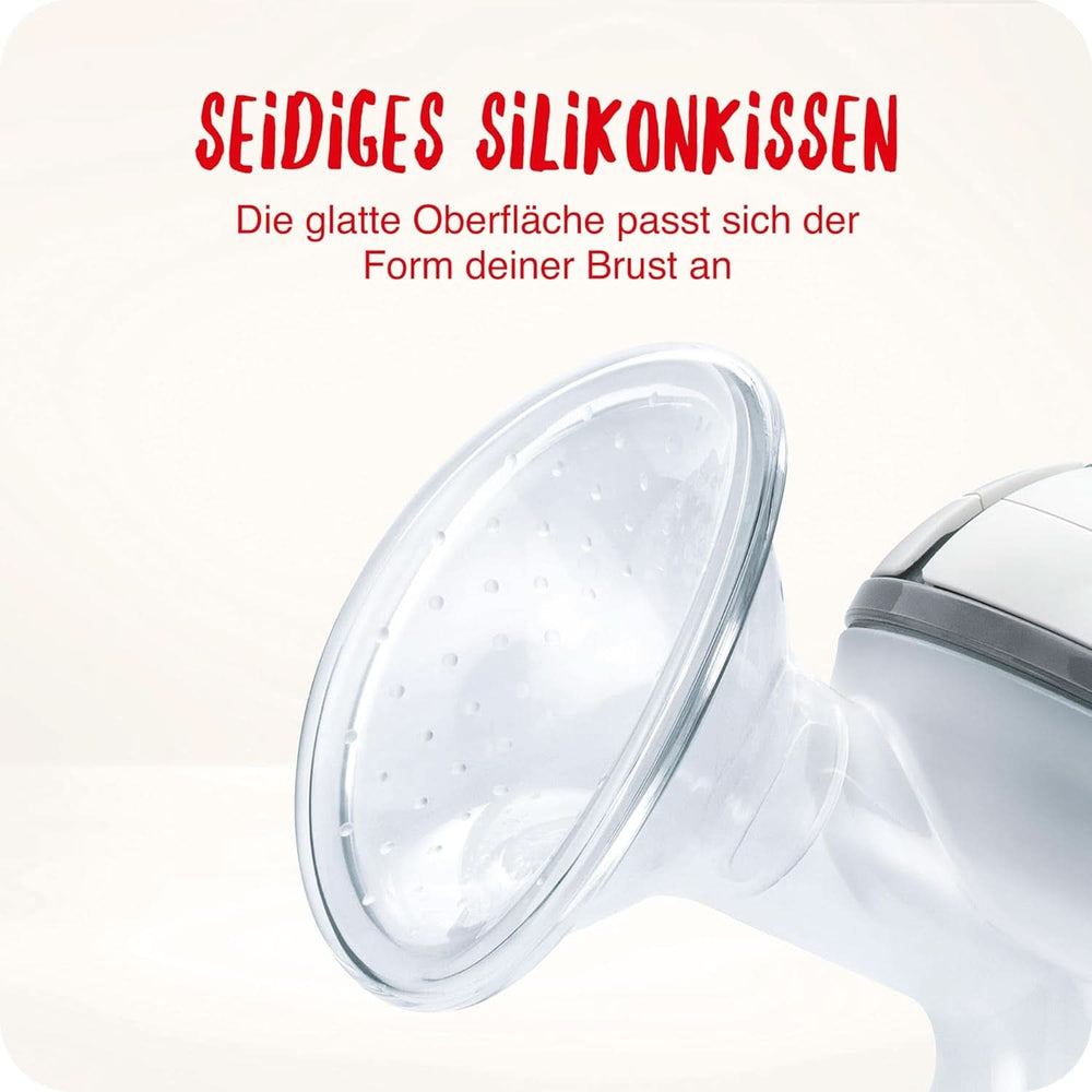 Set pompa de san manuala NUK, Pernă moale din silicon, 2 biberoane perfect combinate, 150 ml Accesorii Hrana si Alaptare Bebe Naty Shop