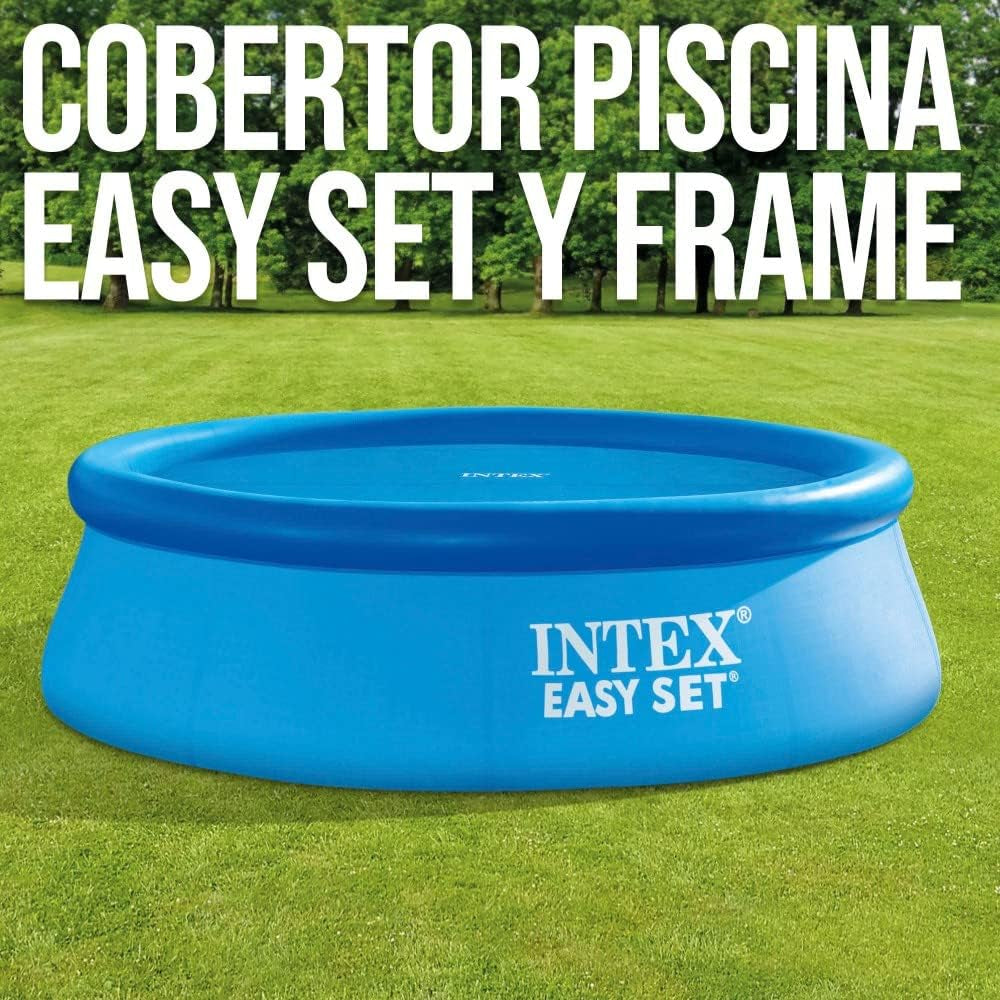 Prelată solară Intex pentru piscine Easy și Frame, lățime 305 cm, grosime 120 microni, dimensiune fabricată: aprox. 290 cm, 28011 Albastru