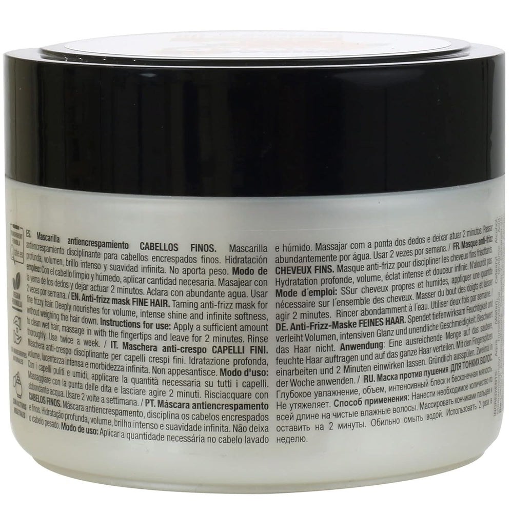 Mască anti-frizz Miracle Gold pentru păr fin cu keratină, provitamina B5 și extract de mușețel, 300 ml Masca de par Naty Shop