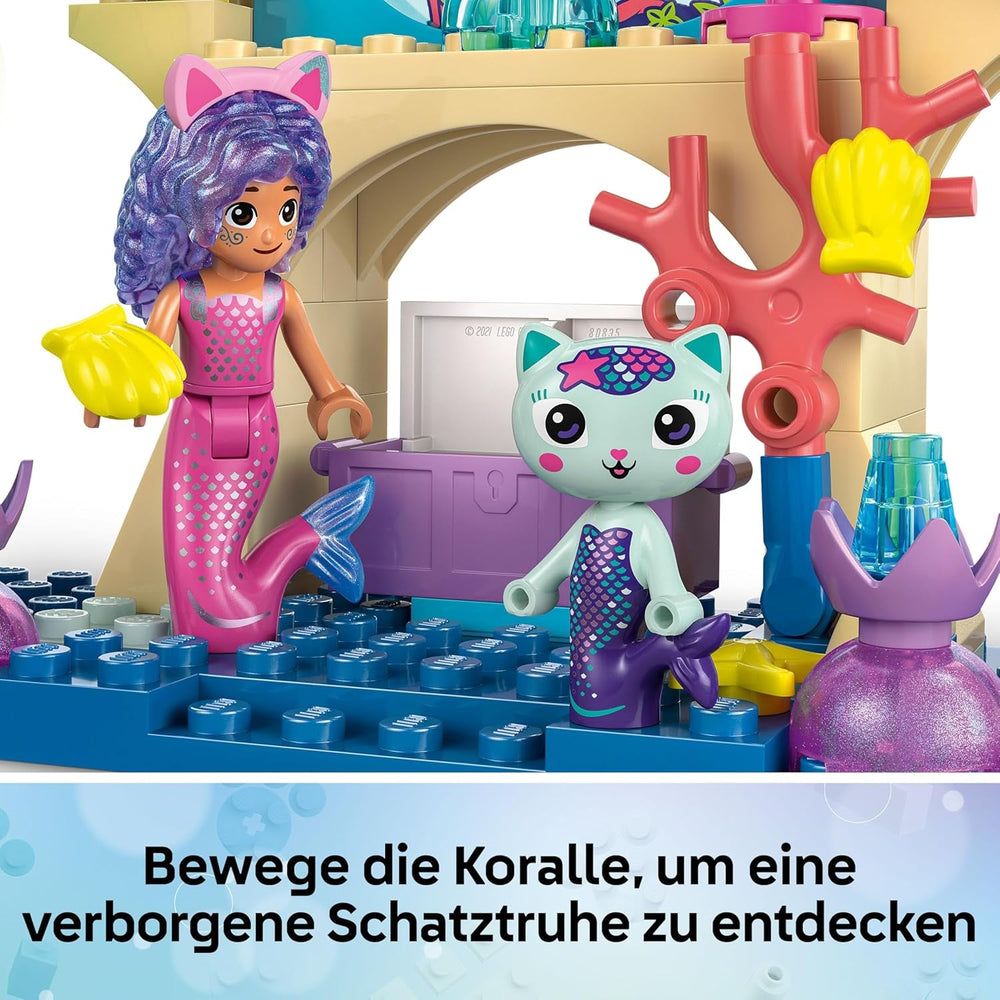 LEGO Gabby's Dollhouse Mermaid Gabby's Aquarium Adventure Toy - incl. a Gabby Mini Doll & Mercat Figure, Plus Fun Accessories - Gift for 4+ Year Old Girls & Movie Fans - 11204