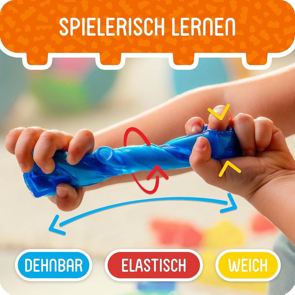 Jelly Blox - My Pets and Me Set, Mein Haustier und ich Set, 20 weiche Spielblöcke, Konstruktionsspielzeug für Kinder ab 2 Jahren, Dehnbare, weiche & Flexible Blöcke